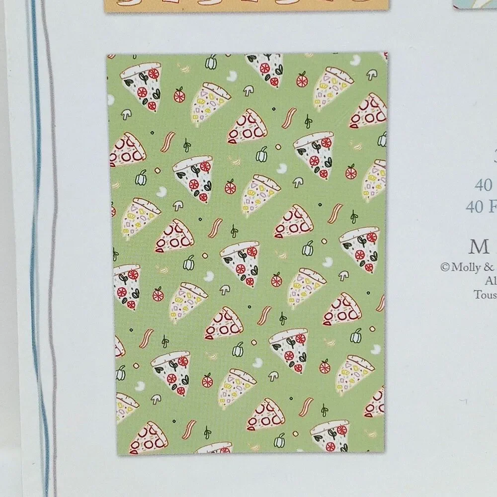 Pack of 3 Molly & Rex Staple Bound Journals Diary Ruled Hamburger Tacos Pizza
